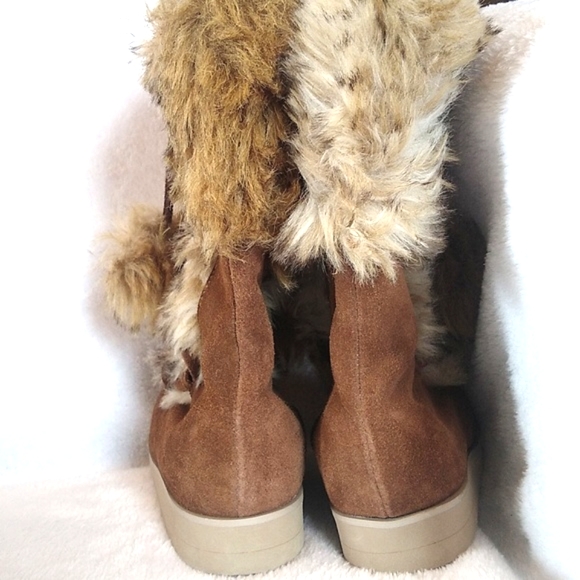 Joyfolie Belinda fur and suede toddler boots - Picture 7 of 7